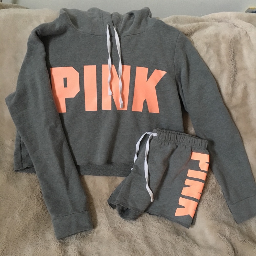 Victoria’s Secret PINK Sweatshirt & Shorts Set